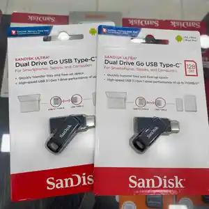 Флеш накопитель SanDisk Dual Drive Go USB Type-C 128gb