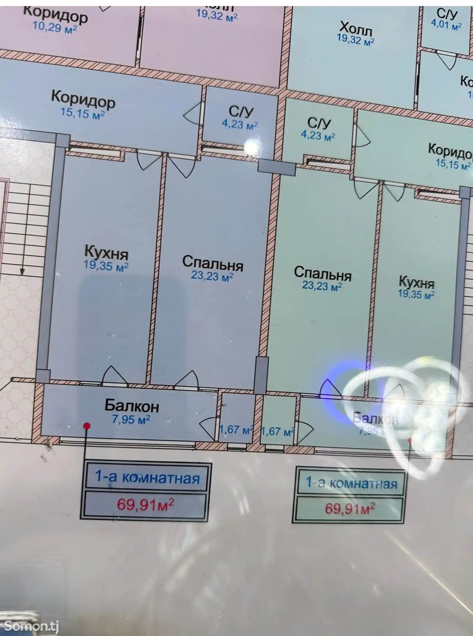 1-комн. квартира, 7 этаж, 69 м², 102 Сино-2