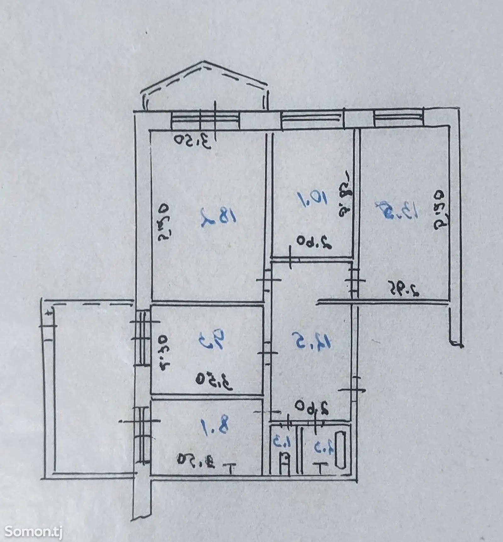 4-комн. квартира, 9 этаж, 95 м², Сино