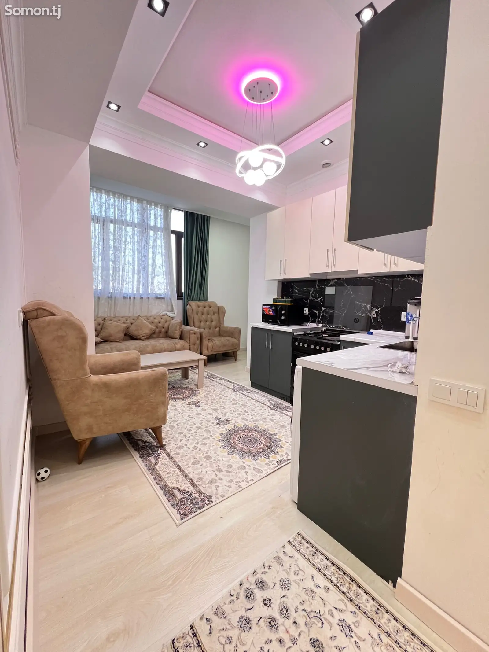 2-комн. квартира, 16 этаж, 77 м², Шохмансур-1