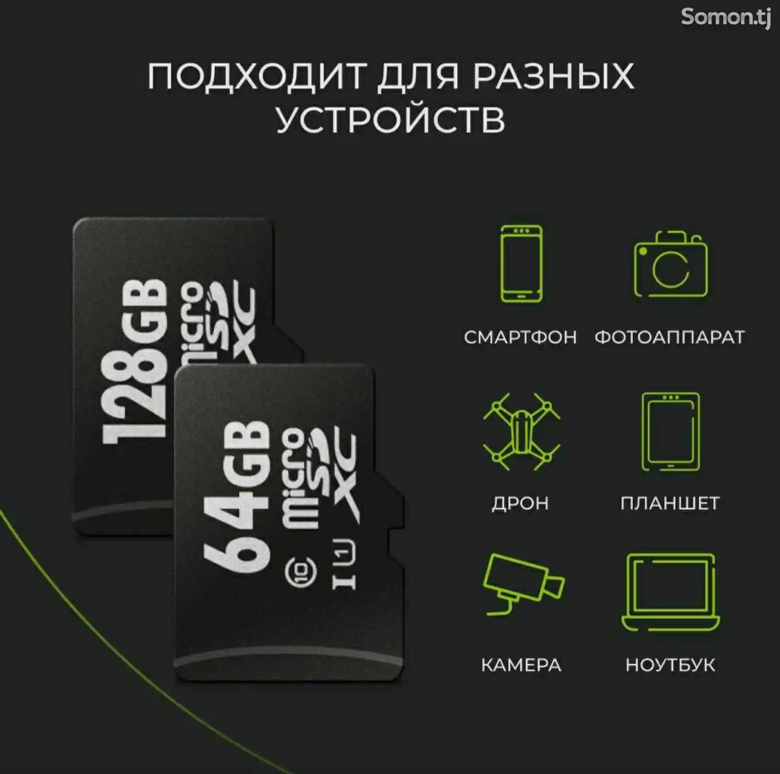 Флеш-карта MicroSD 64GB-4