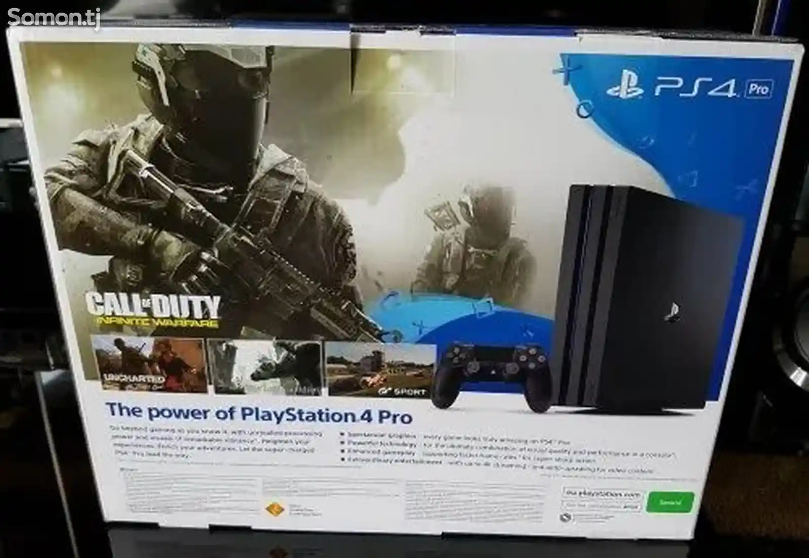 Игровая приставка Sony Playstation 4 Pro 4K 1TB + 30 бози-3