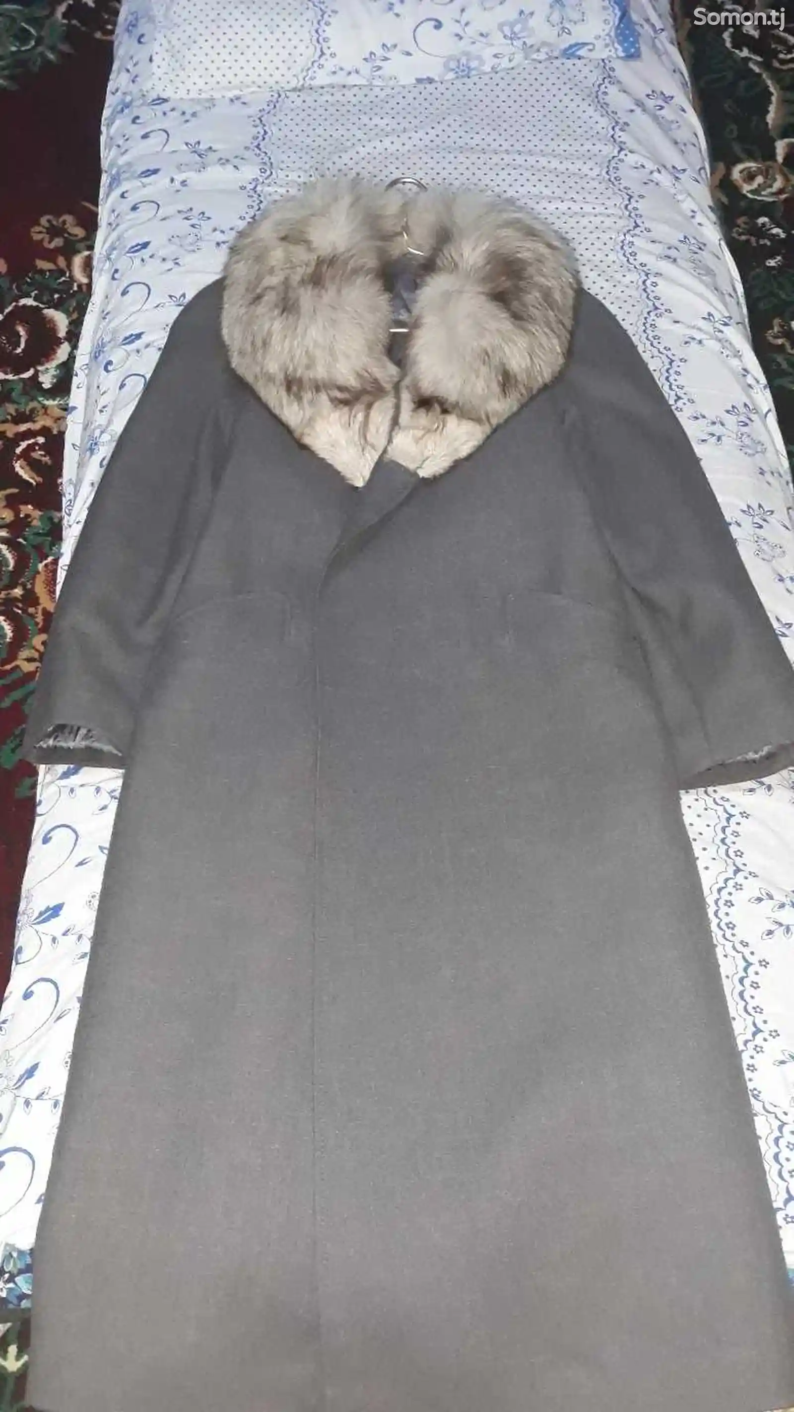 Пальто шерстяной с натуральным мехом Писец-8