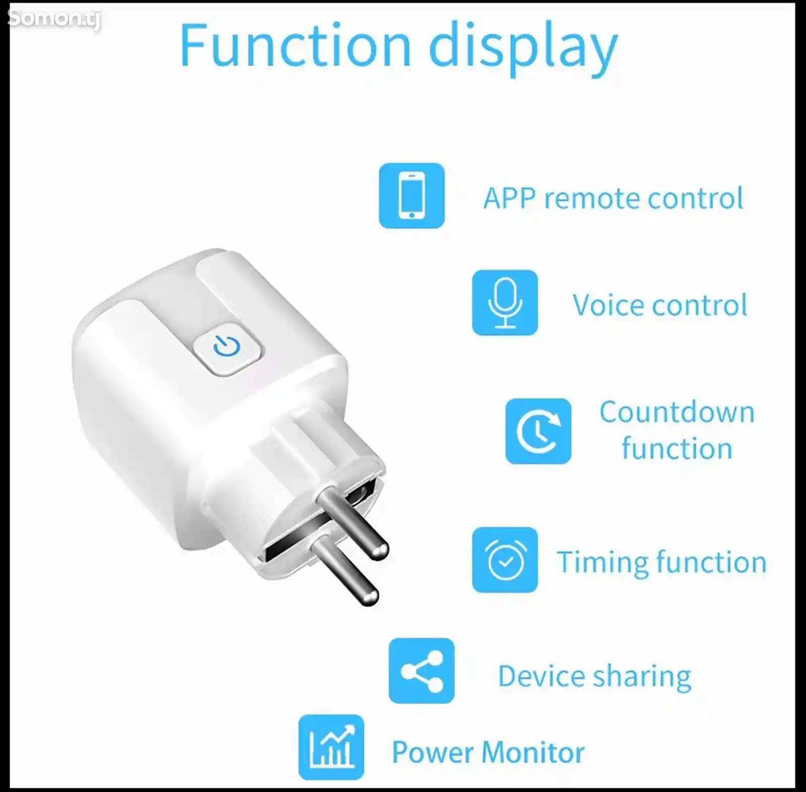 Умная розетка Tuya ZigBee-2