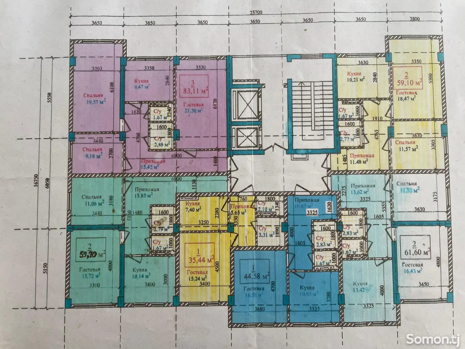 1-комн. квартира, 12 этаж, 35 м², корвон 3 дарвоза-1