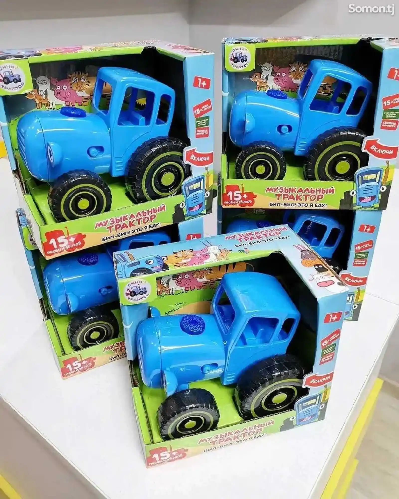 Музыкальный синий трактор-7