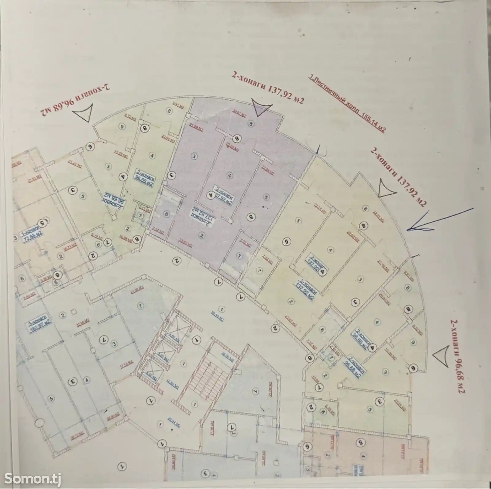 3-комн. квартира, 8 этаж, 138 м², Калинин-4