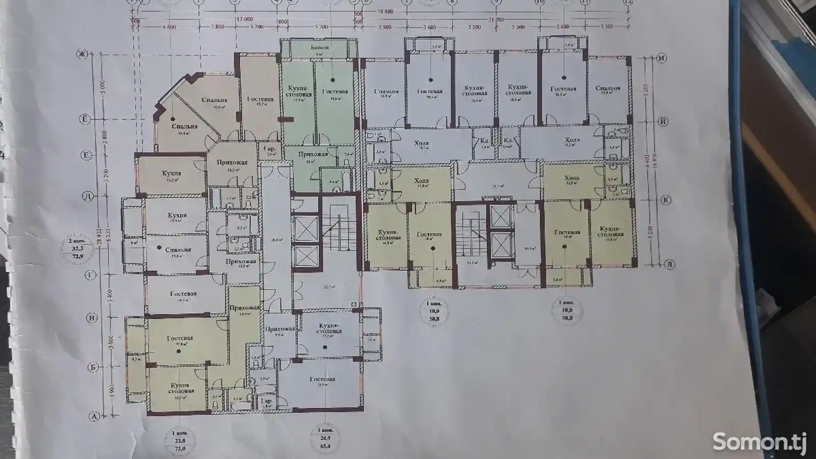 3-комн. квартира, 4 этаж, 87 м², 20 мкр-2