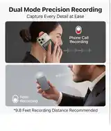 Диктофон AI Voice Recorder, PLAUD Note Voice Recorder w/Case, App Control, Transcribe & S-5