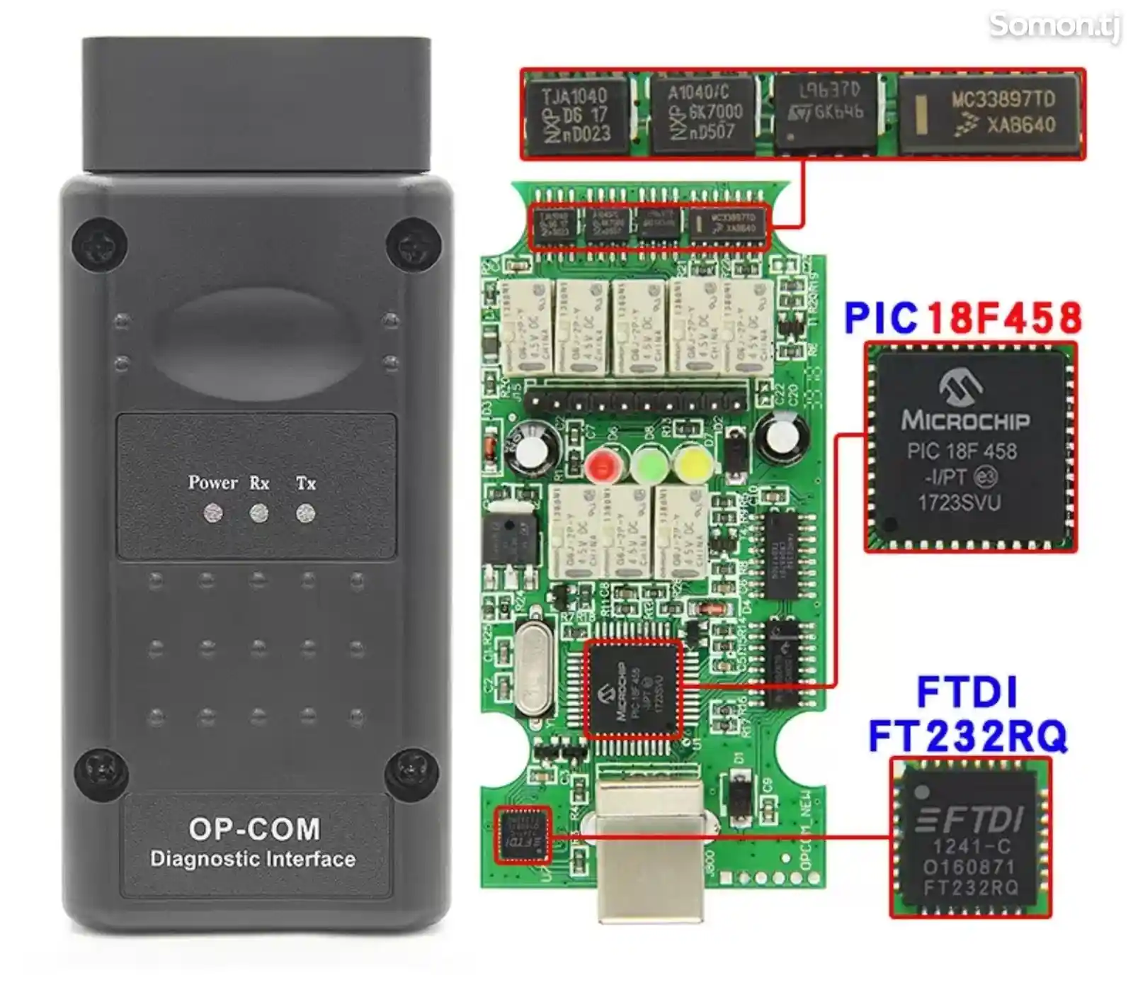 Диагностический сканер OPCom V 1.7 2014V PIC18F458 for Opel-2