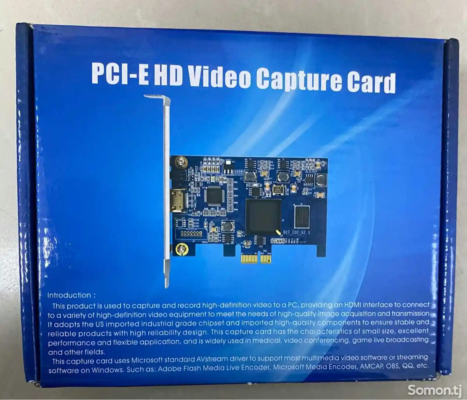 Карта видеозахвата PCI-e HDMI-4