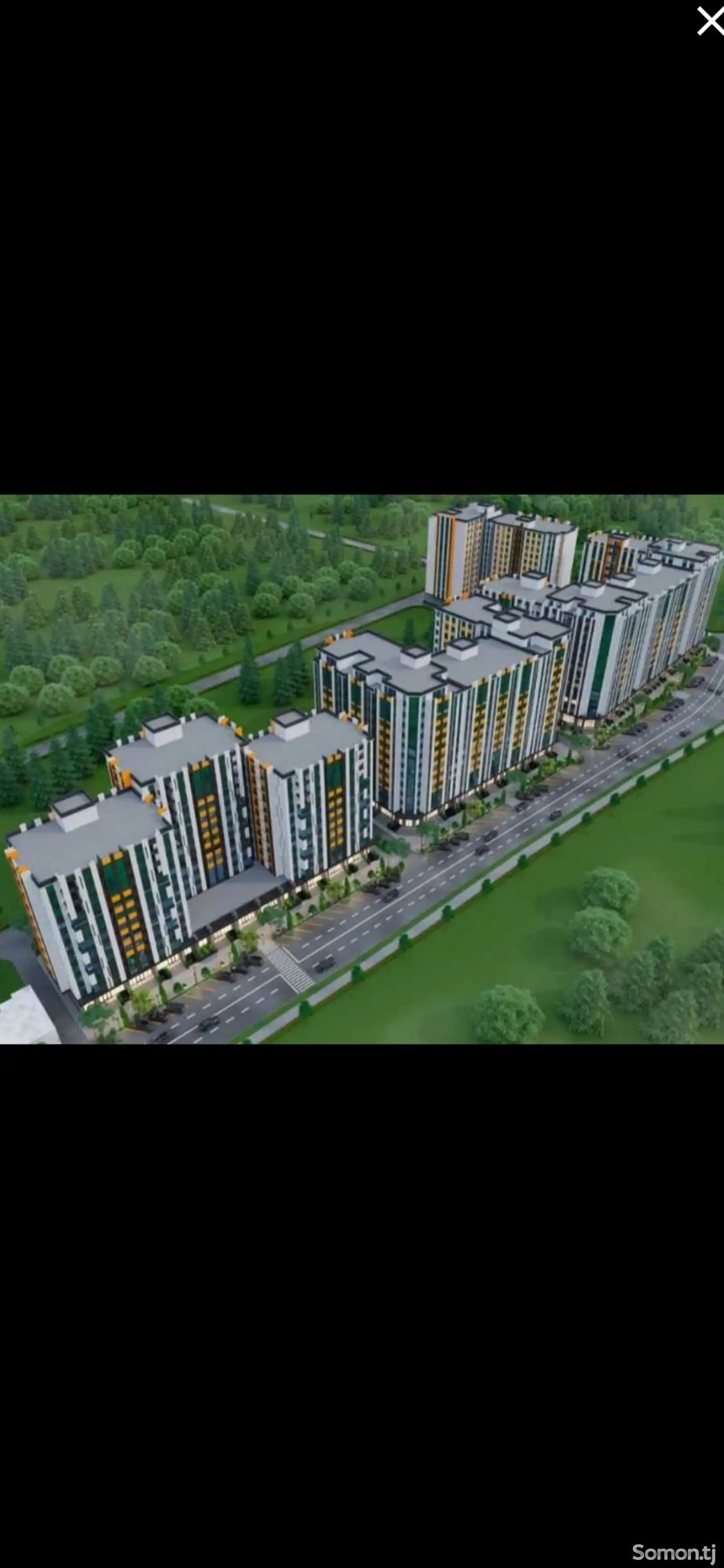 2-комн. квартира, 5 этаж, 55 м², Исмоили Сомони-1