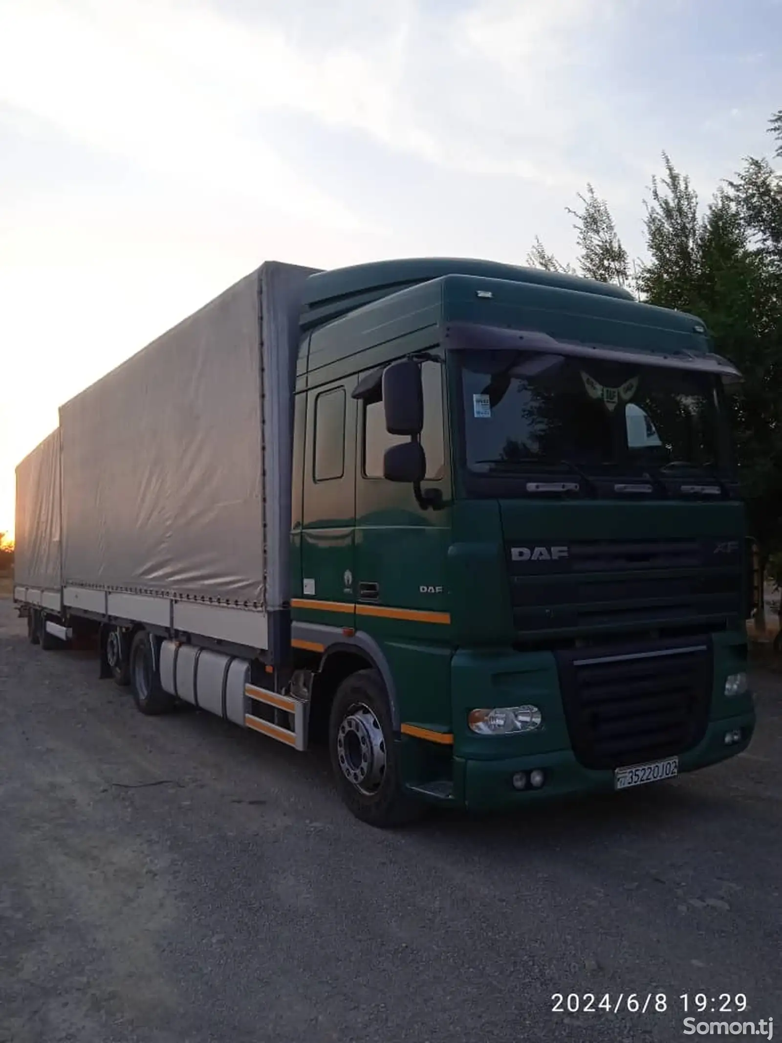 Бортовой грузовик DAF XF, 2007-5