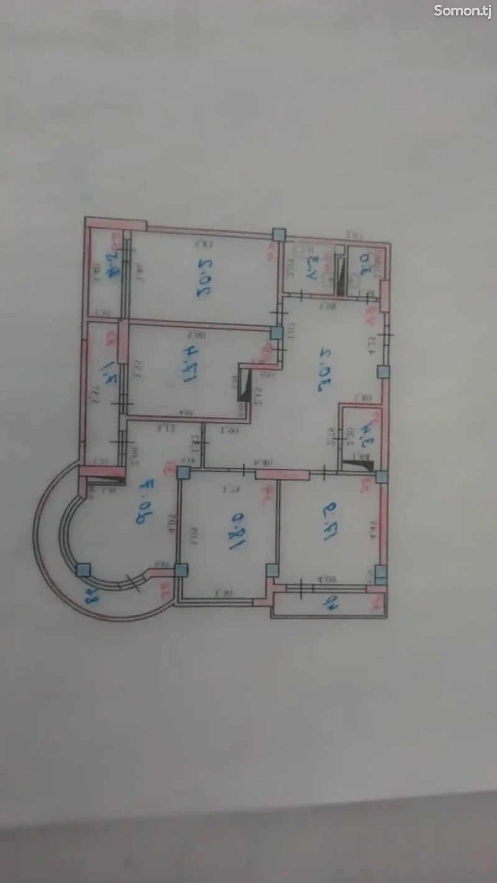 4-комн. квартира, 7 этаж, 160 м², Сино Зарнисор-2