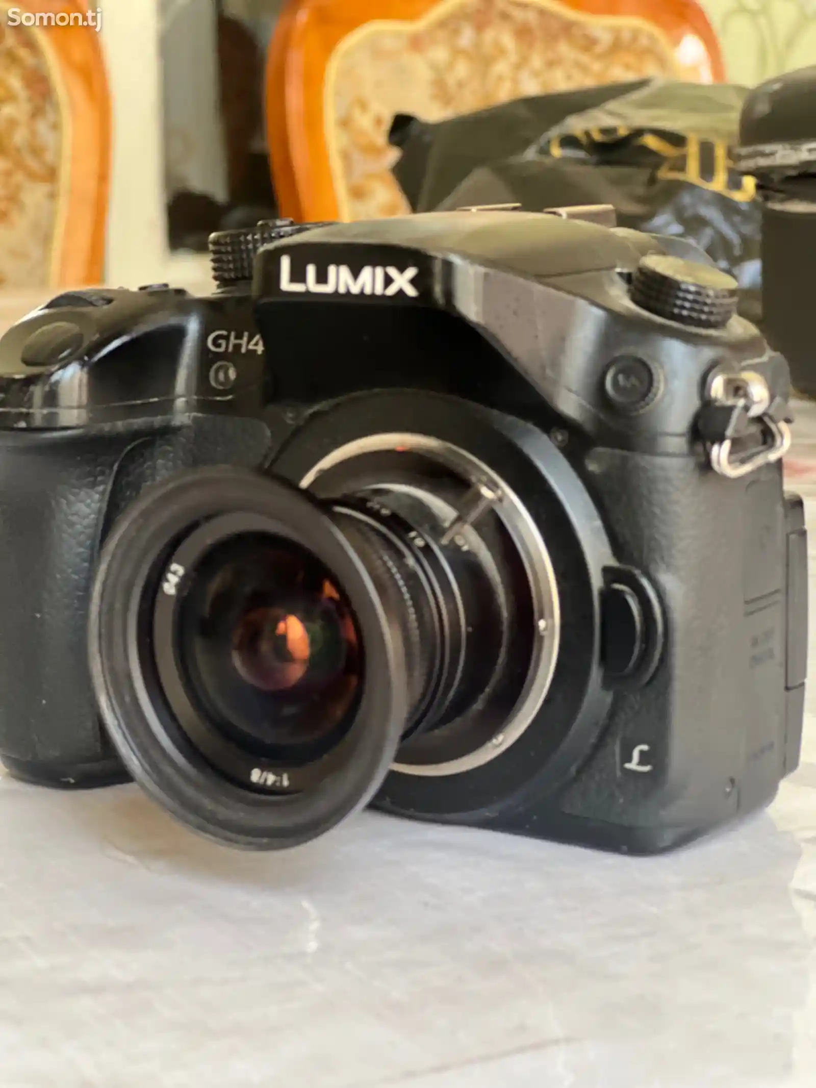 Lumix gh4 4k стабилизатор объектив 8мм + 14-42мм+рик +батарейка-5