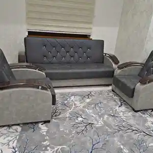 Раскладной диван и кресло