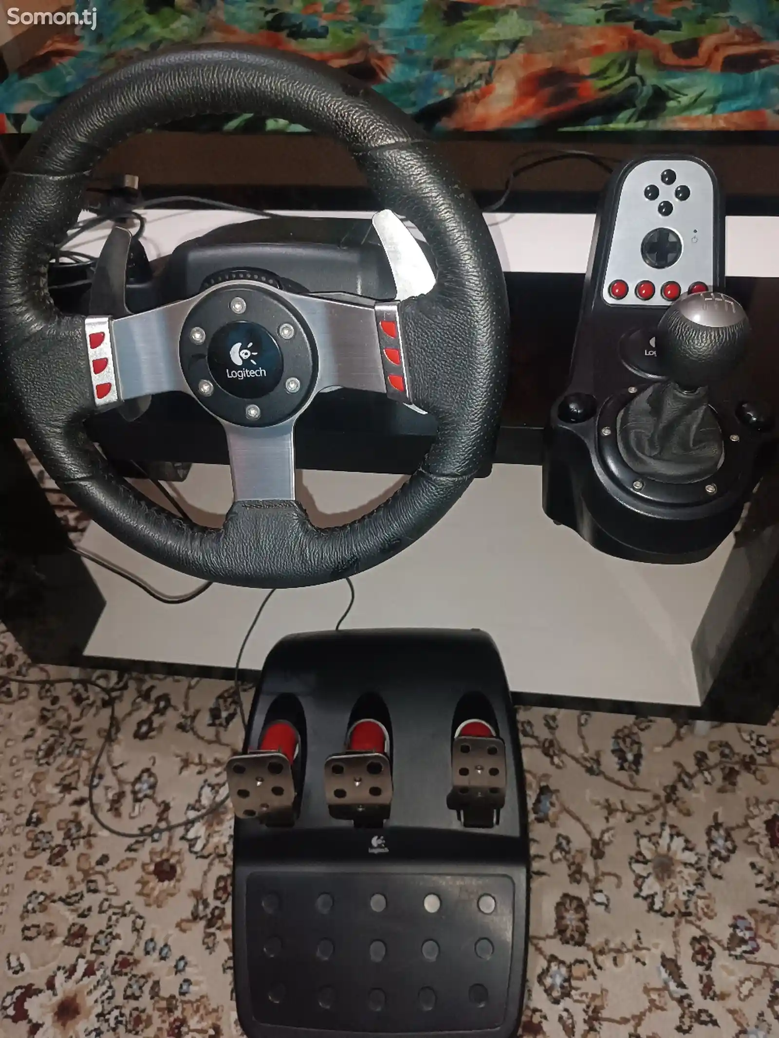 Игровой руль Logitech G27+Shifter for PC,PS3-4