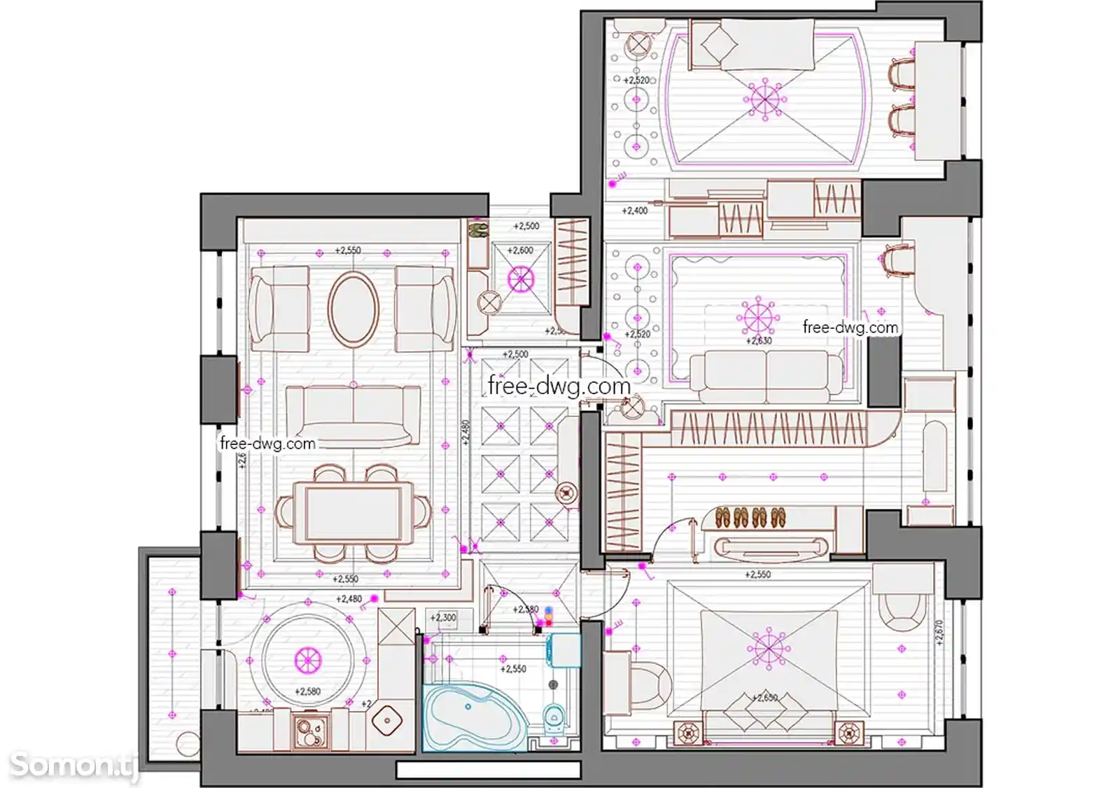 2-комн. квартира, 8 этаж, 68 м², Поворот Ленинграда