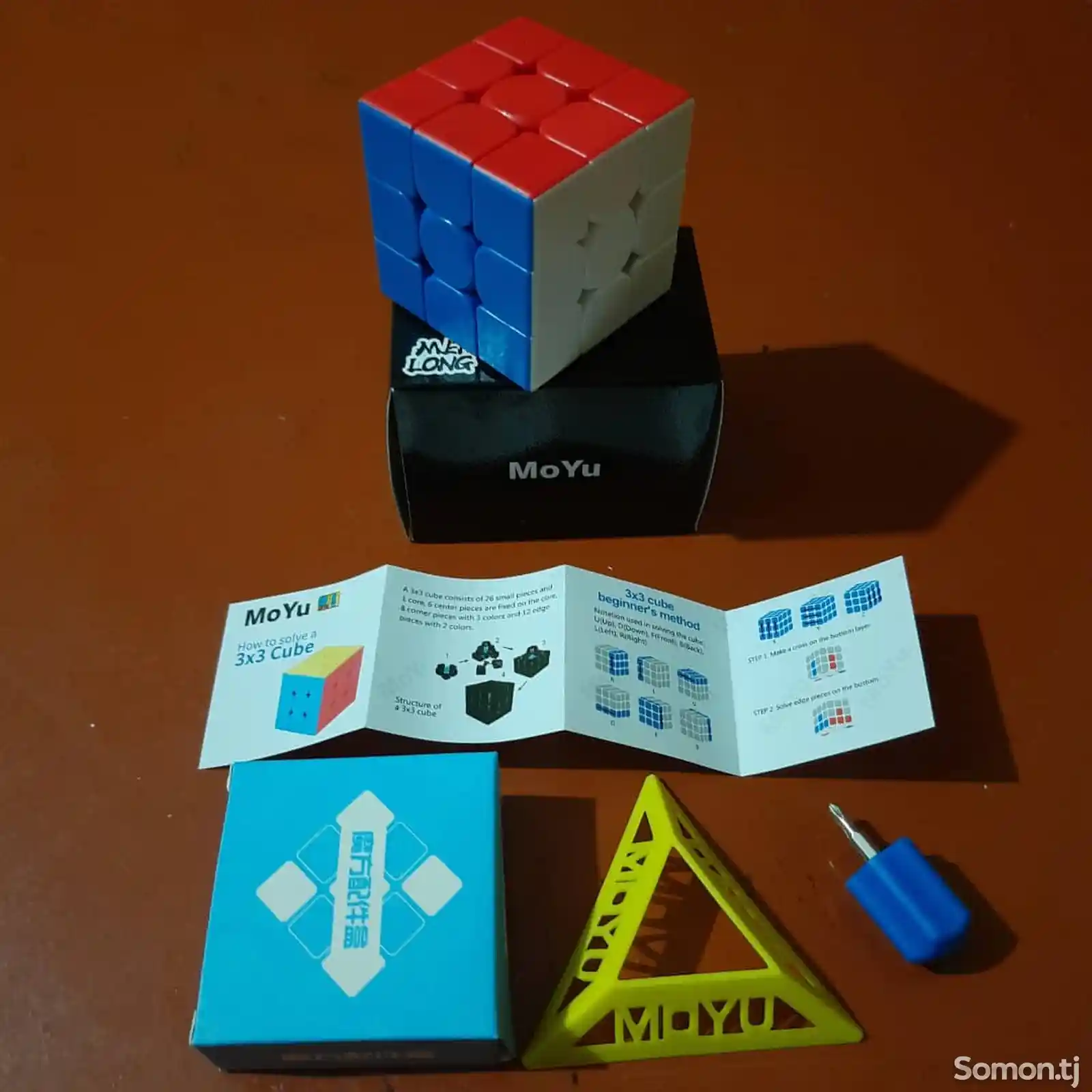 3х3х3 кубик Рубика магнитный крашенный, MoYu-1