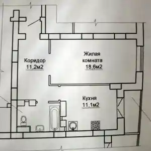 1-комн. квартира, 8 этаж, 46 м², фабрика