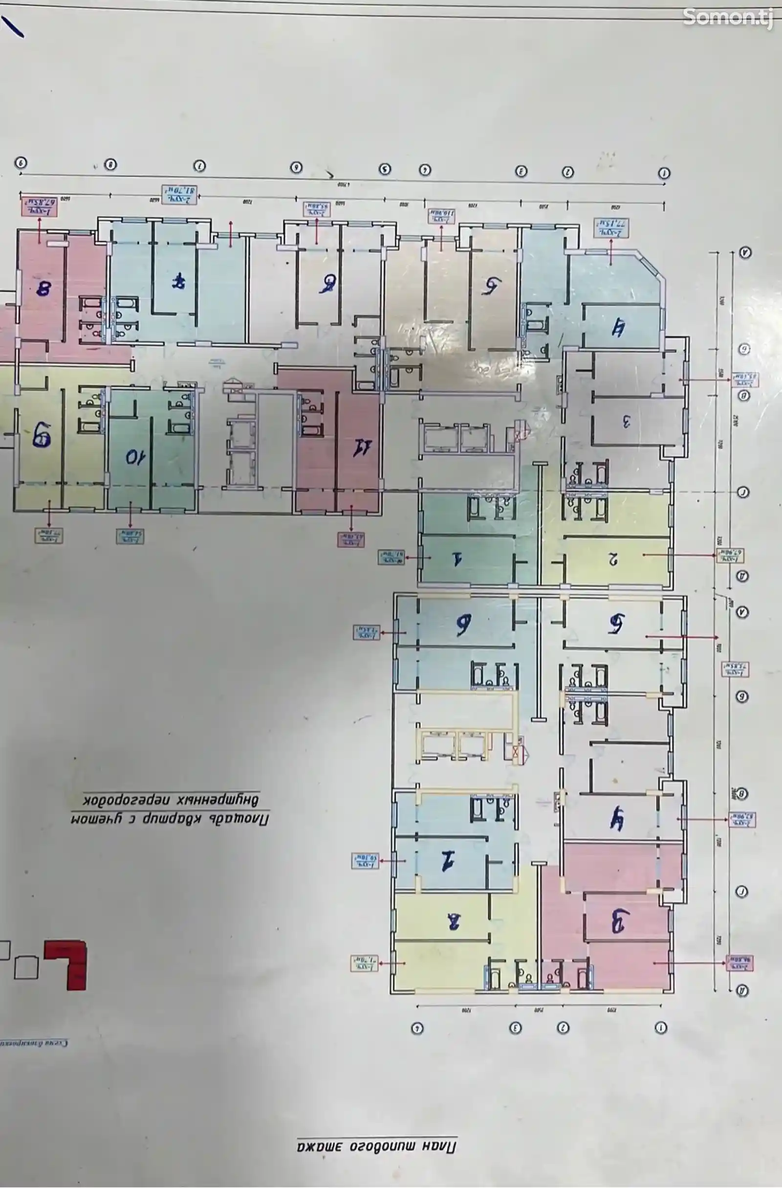 2-комн. квартира, 7 этаж, 97 м², Казинои Сайдшо-12