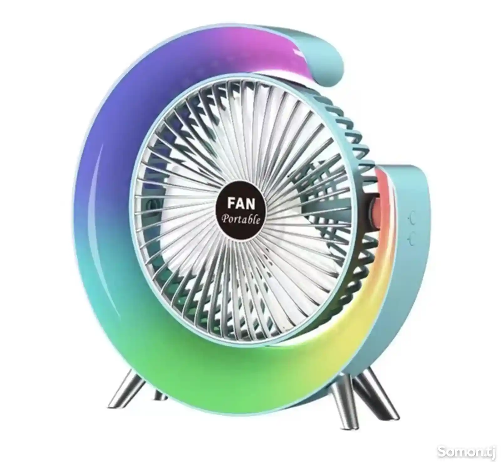 Мини Вентилятор-Светильник Colorful Desktop Fan-2023 На Заказ-1