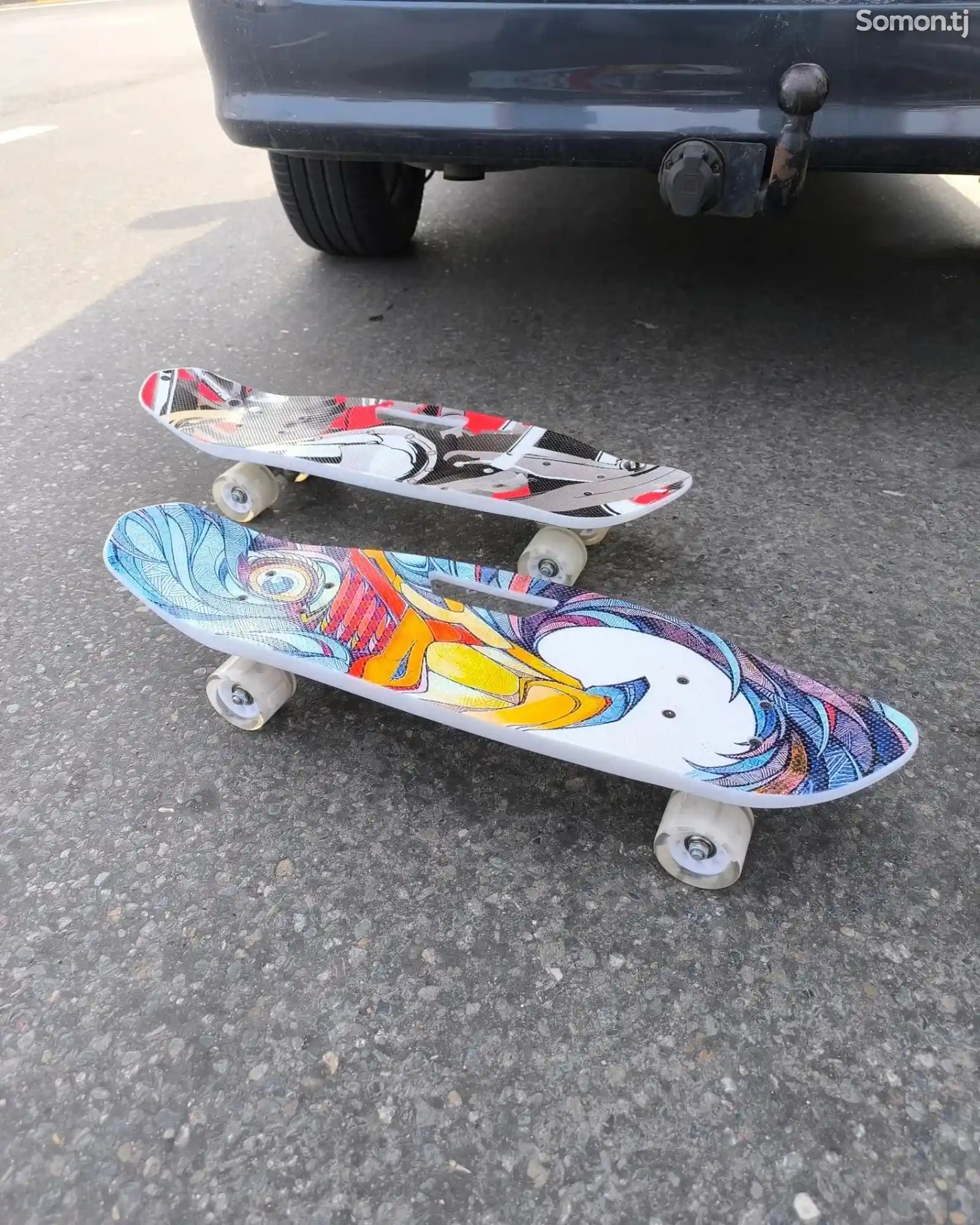 Скейтборд со светящими колёсами-1