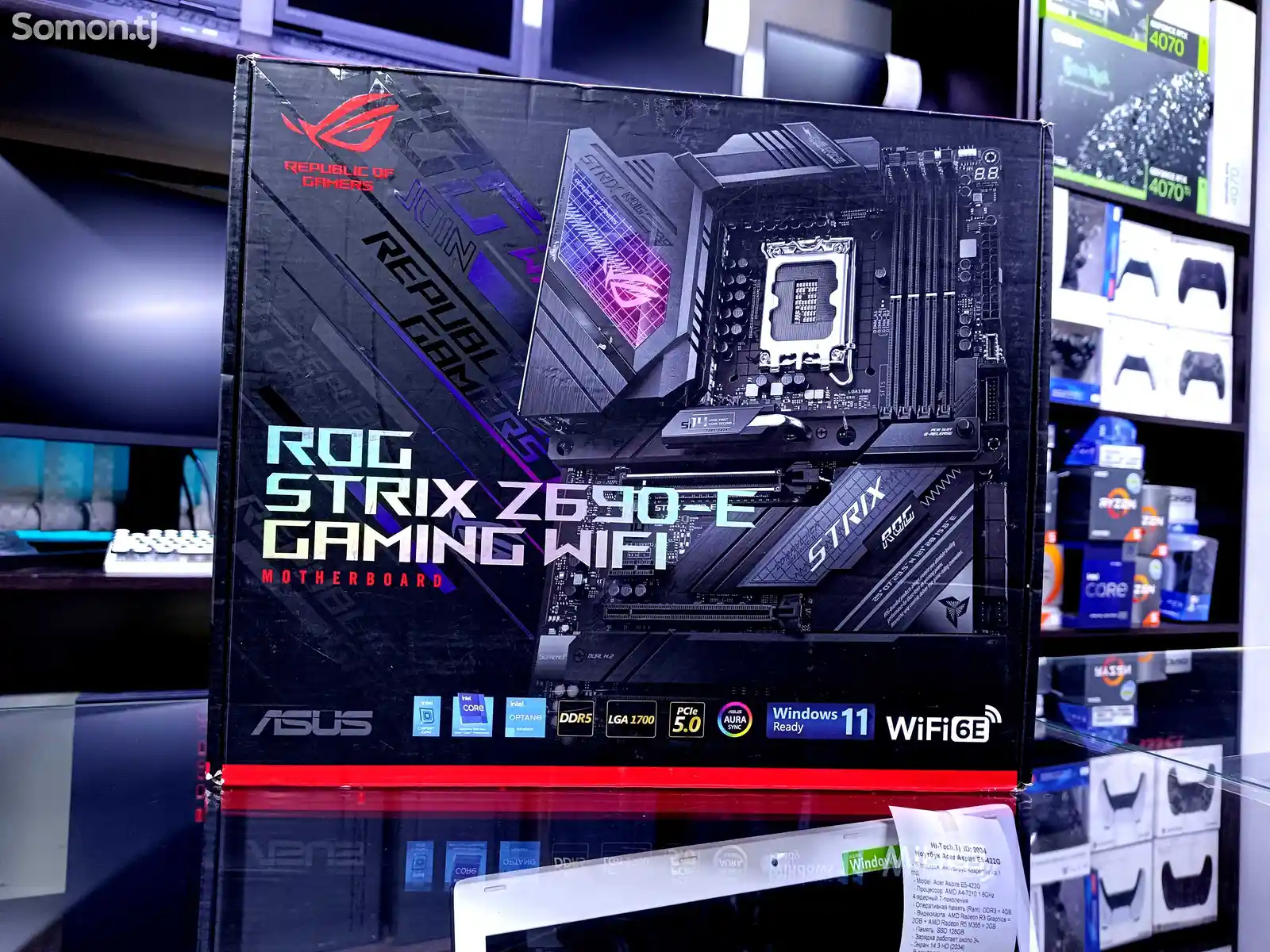 Материнская Плата Asus Rog Strix Z690-E Gaming Wi-Fi DDR5-1