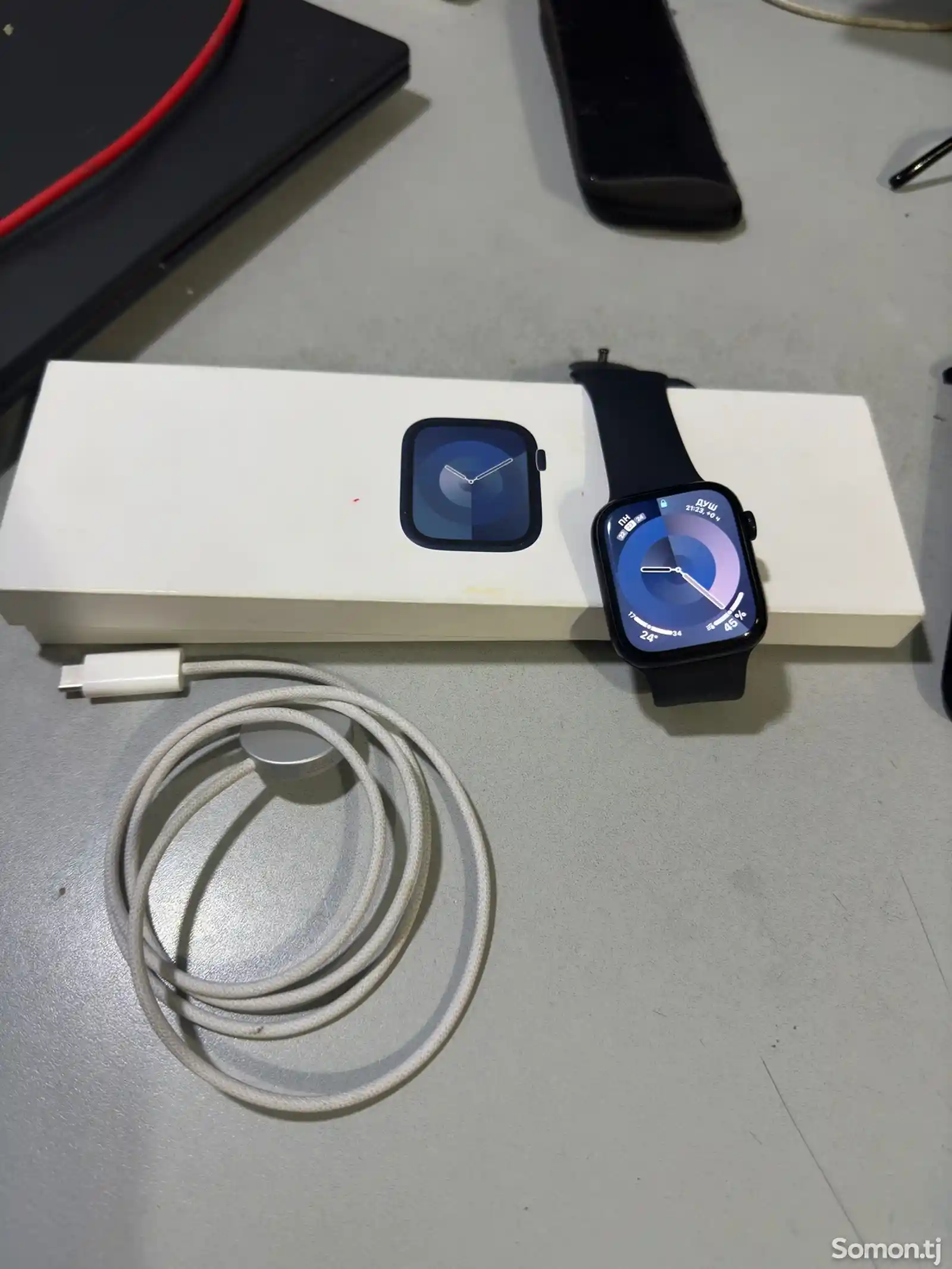 Смарт часы Apple Watch series 9 45mm midnight-1