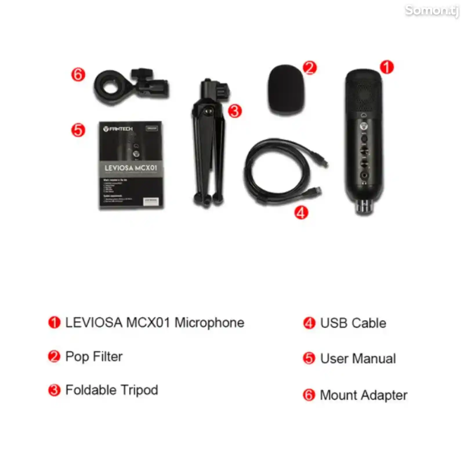 Конденсаторный микрофон Fantech LEVIOSA MCX01-5