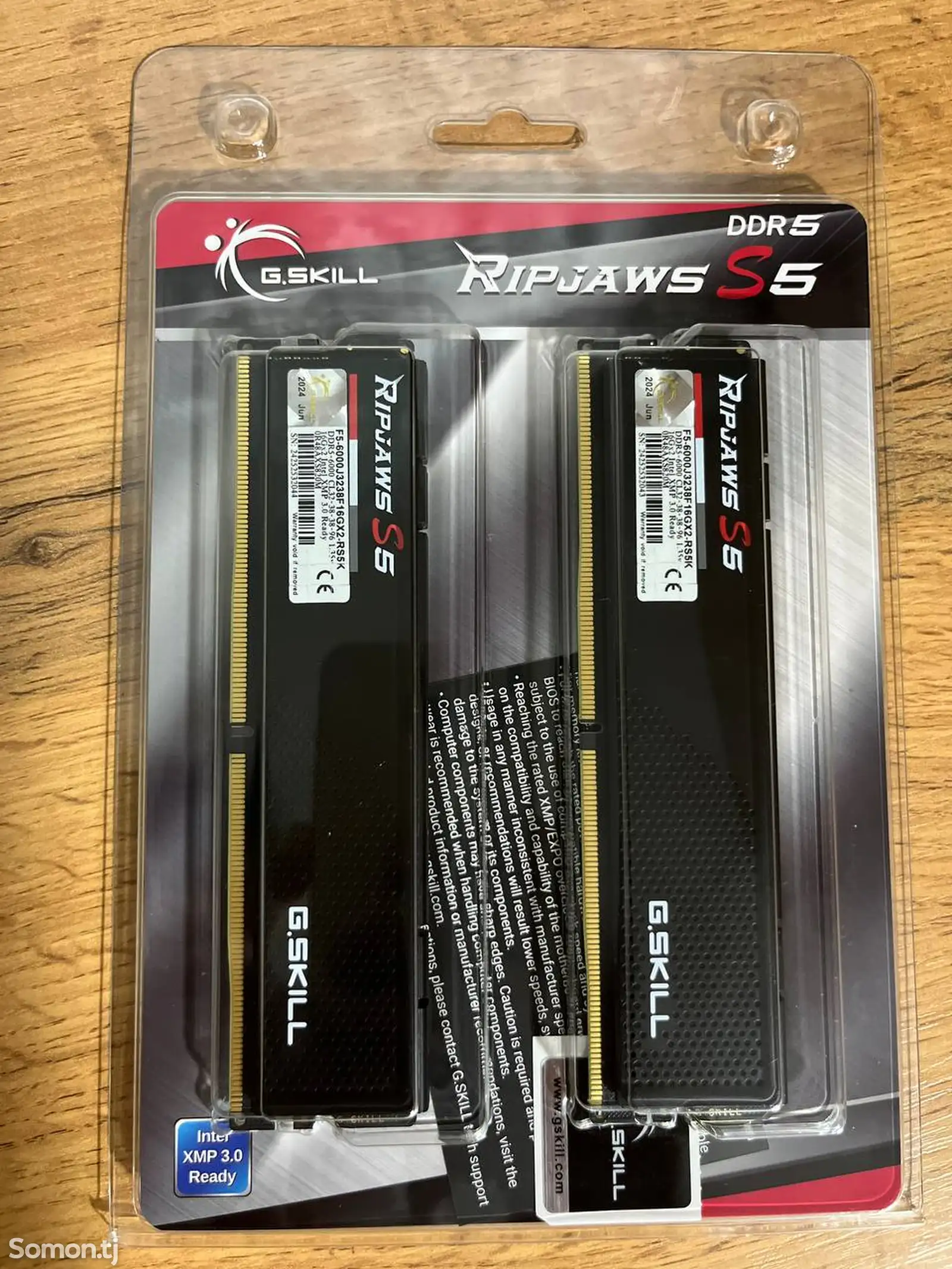 Оперативная память RIPJAWS S5 DDR5 6000MHZ 16GX2-1