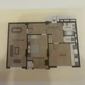 2-комн. квартира, 3 этаж, 79 м², 20 мкр