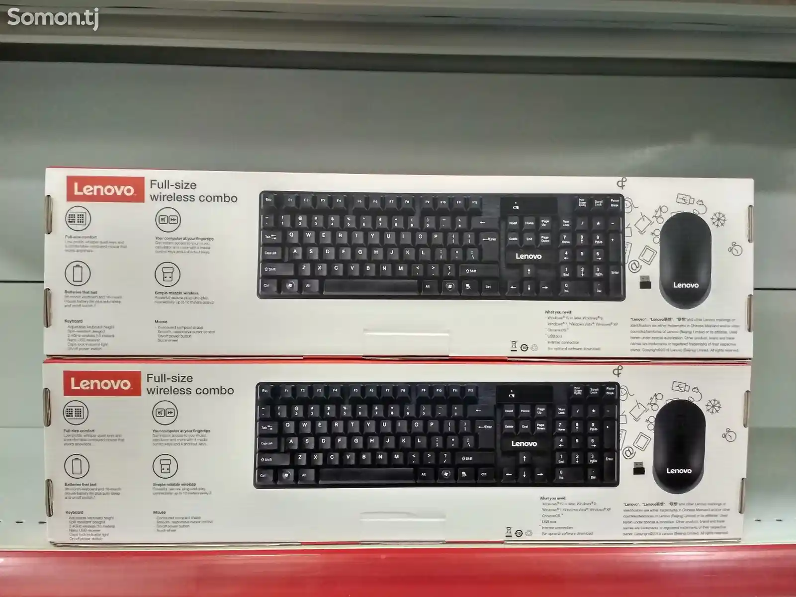 Беспроводная клавиатура и мышка Lenovo KM-860-2