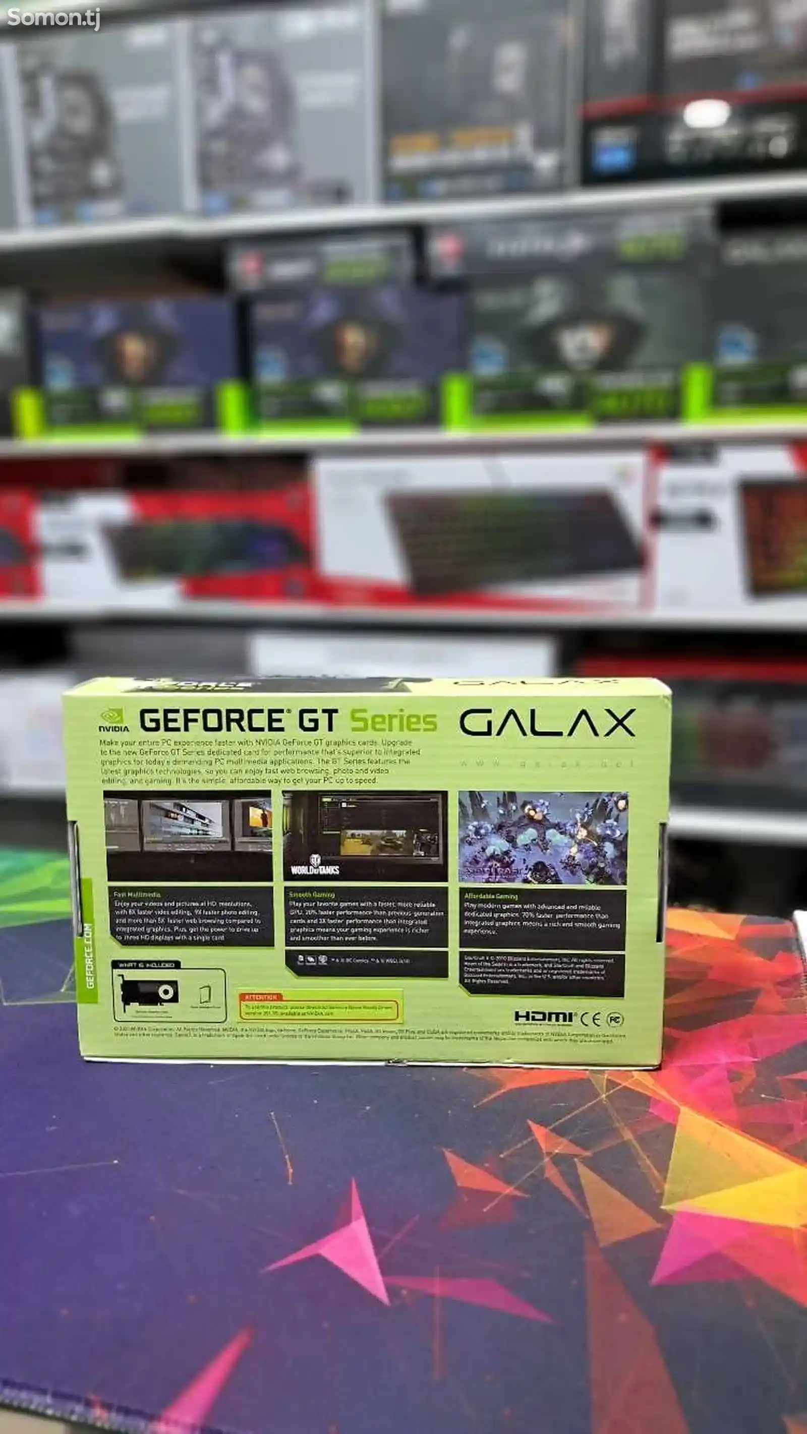 Видеокарта Galax GT 730 NVIDIA GeForce.4 Г6 DDR3 128 6ит 73GQF HXOOHD-2