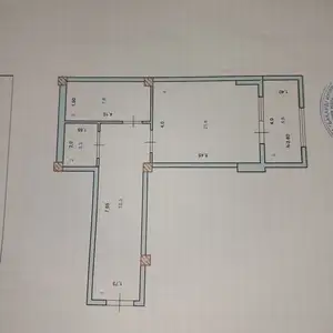 1-комн. квартира, 5 этаж, 54 м², 8 район