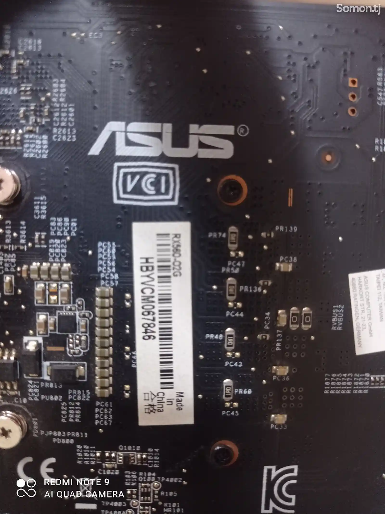 Видеокарта Asus RX560 2-gb-4