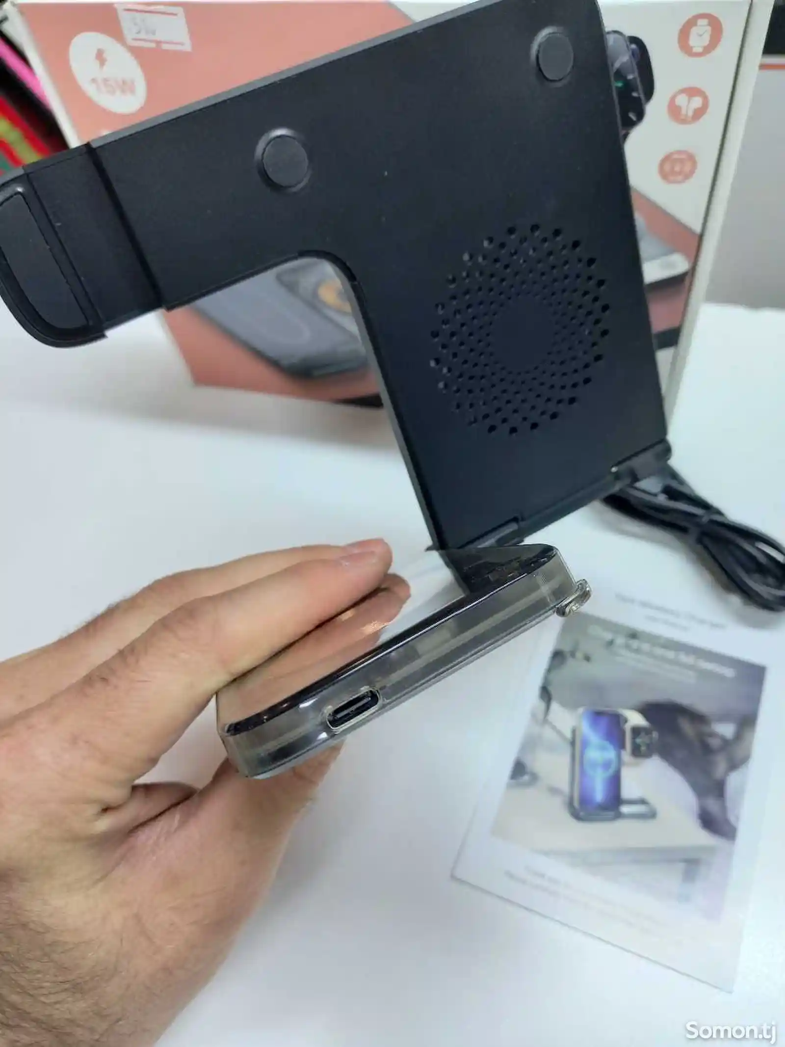 Док-станция Proda PD-W5 3в1 MagSafe 15W для iPhone Apple Watch AirPods-7