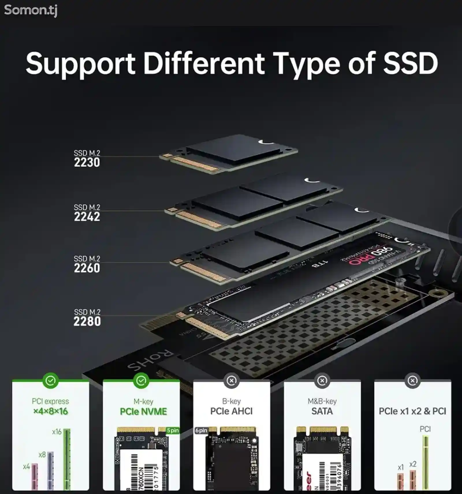 SSD накопитель M2 для старых пк-2