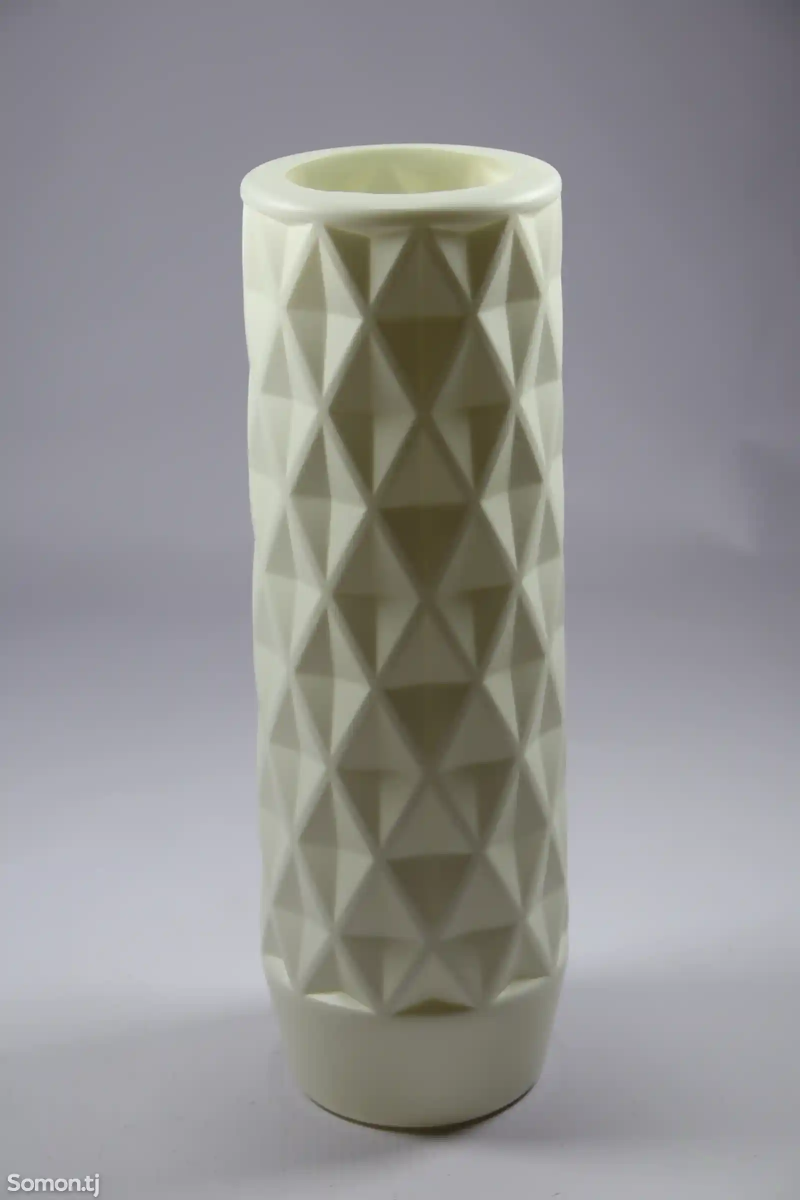 Пластиковая ваза для цветов Кубик 30см в асс.