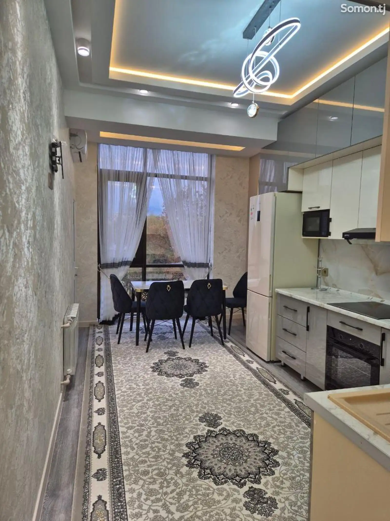 2-комн. квартира, 4 этаж, 85м², Исмоили Сомони-1