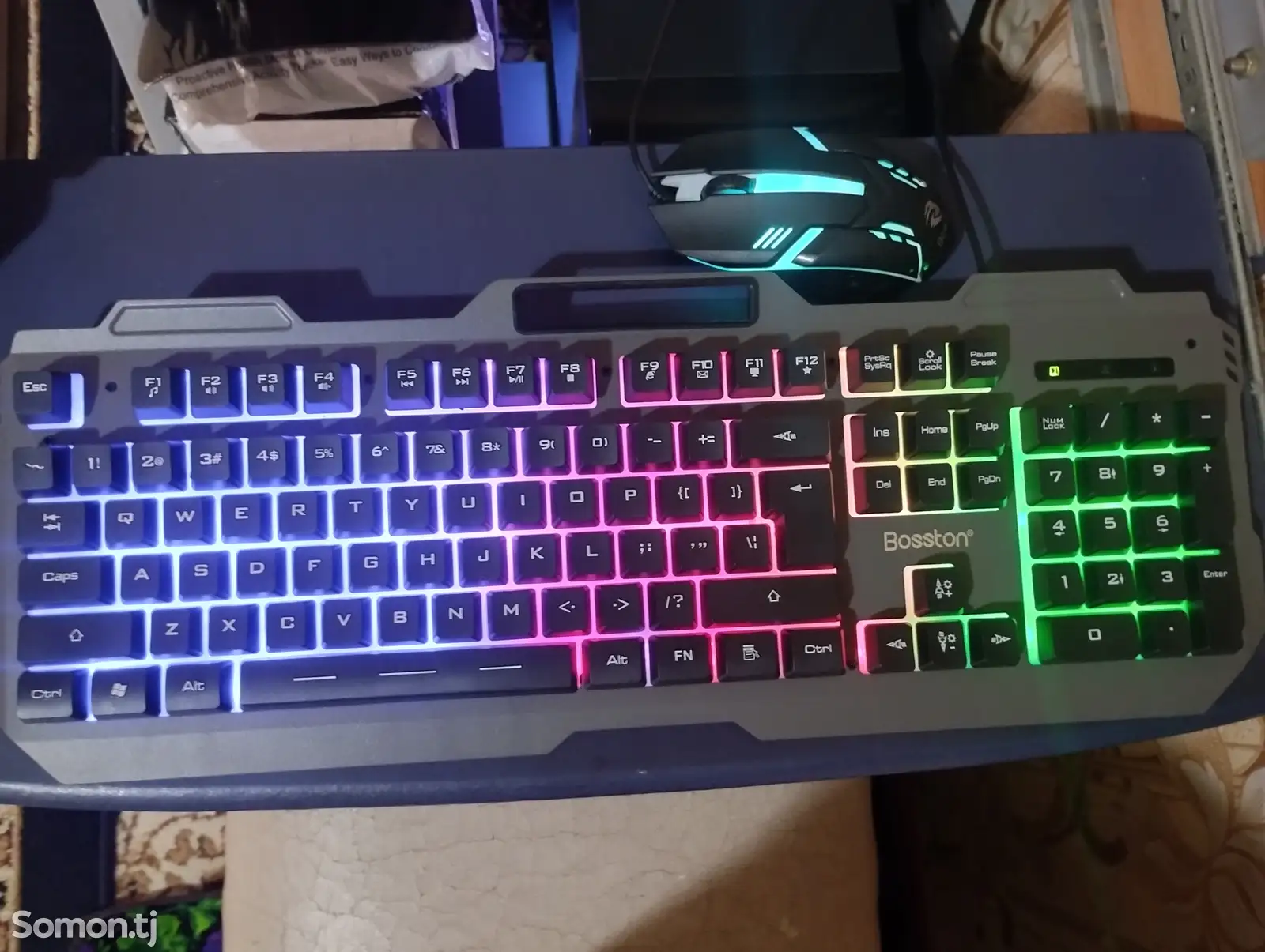 Механическая клавиатура и мышь с RGB подсветкой-1