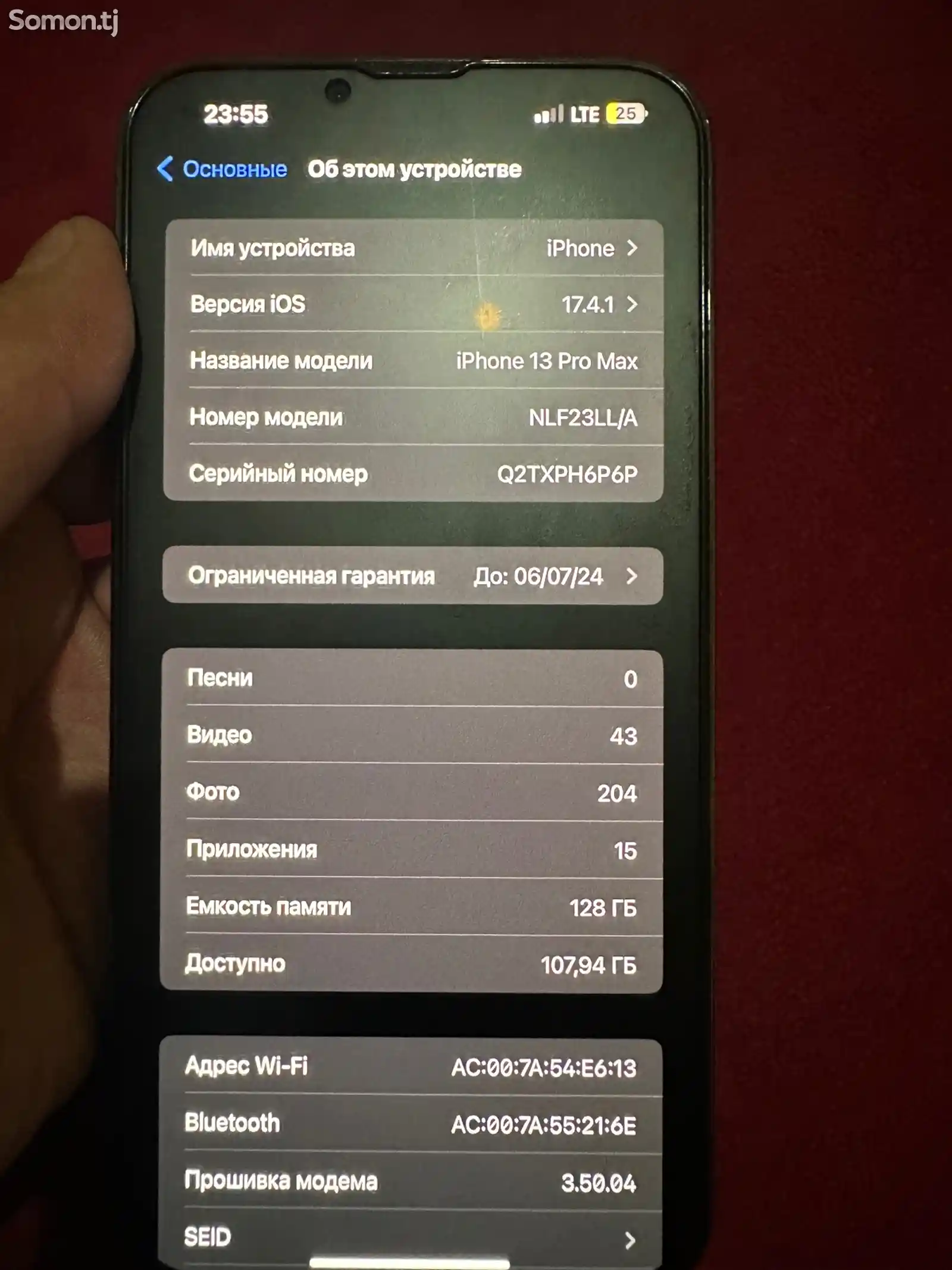 Apple iPhone 13 Pro Max, 128 gb, Graphite-3