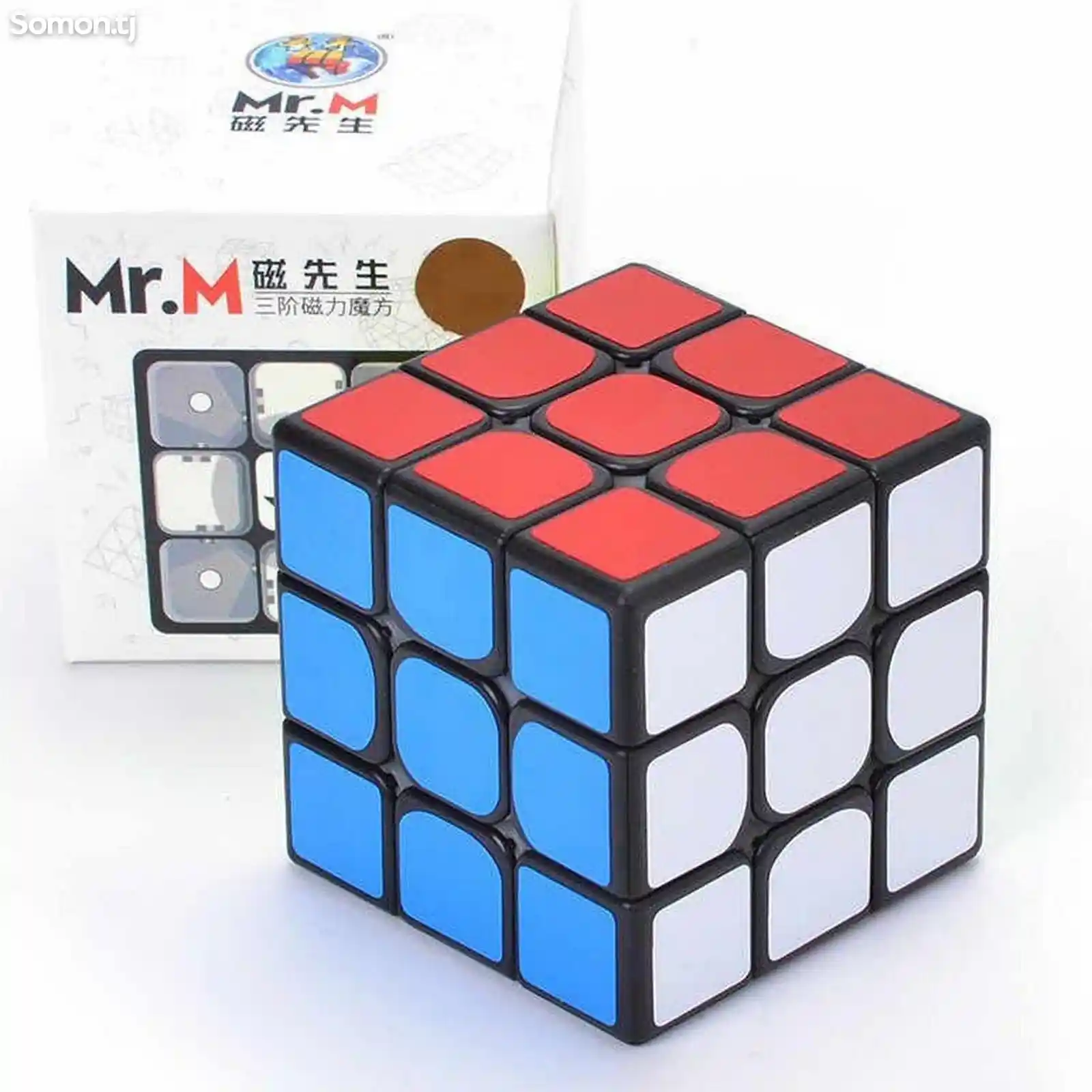 3х3х3 кубик Рубика магнитный в наклейке, Mr.M Sengso-5