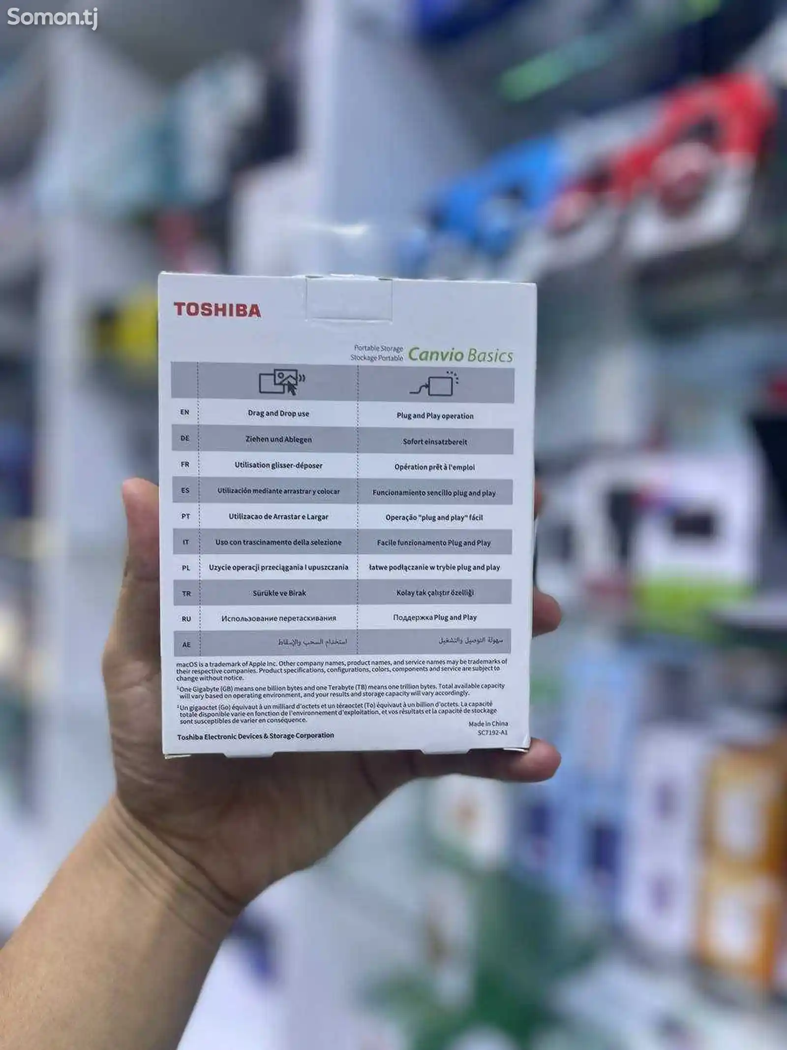 Внешний жесткий диск Toshiba 1Tb-2