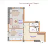 1-комн. квартира, 7 этаж, 52 м², Зелёный бозор-2