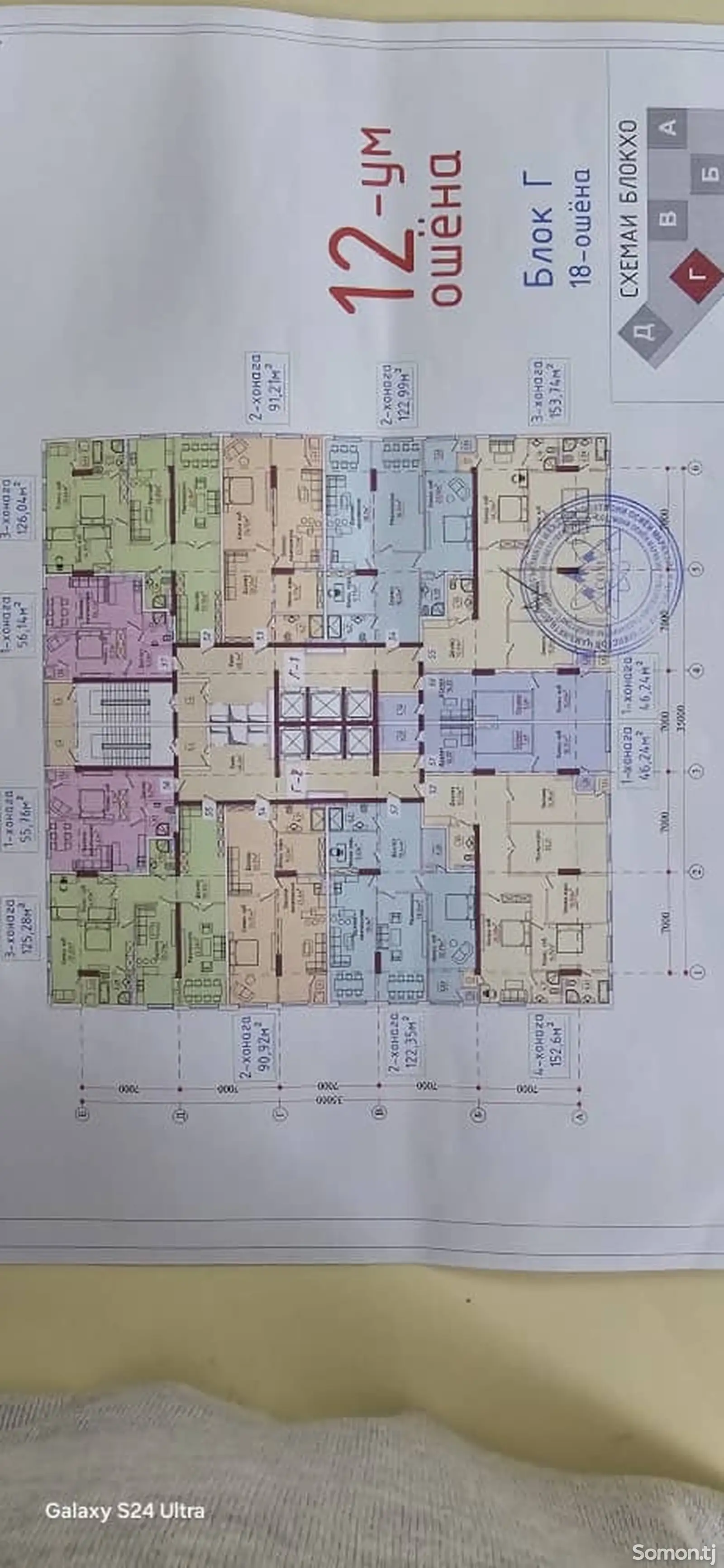 4-комн. квартира, 12 этаж, 152 м², Шохмансур-3