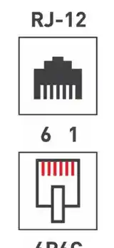 Разъемы и коннекторы RJ-12 телефонные-4