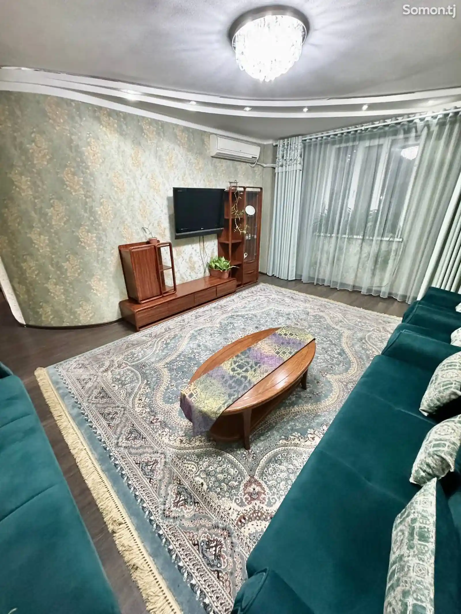 2-комн. квартира, 2 этаж, 100 м², Исмоили Сомони-3