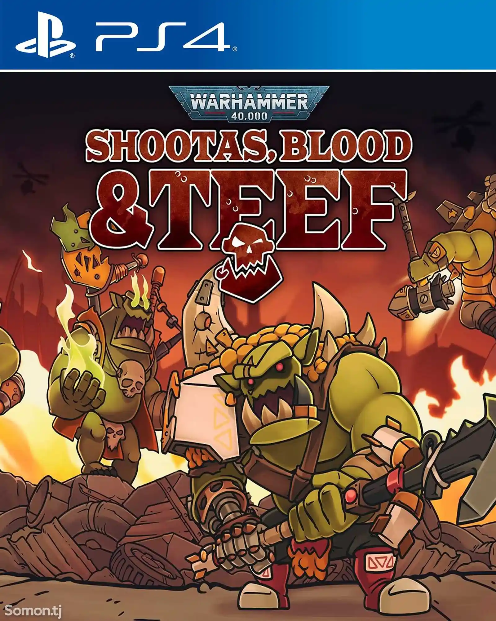 Игра Warhammer 40000 shootas blood and teef для PS-4 / 5.05 / 6.72 / 9.00 /-1
