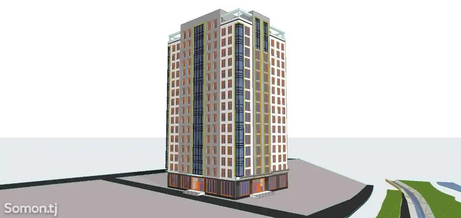 2-комн. квартира, 12 этаж, 73 м², Проспект Исмоили Сомони Центр-3